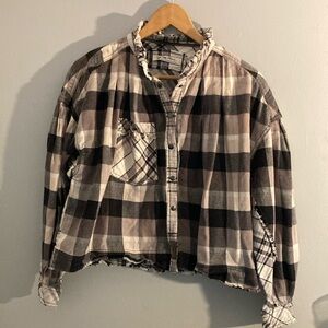 We The Free Black and White Casual Jacket